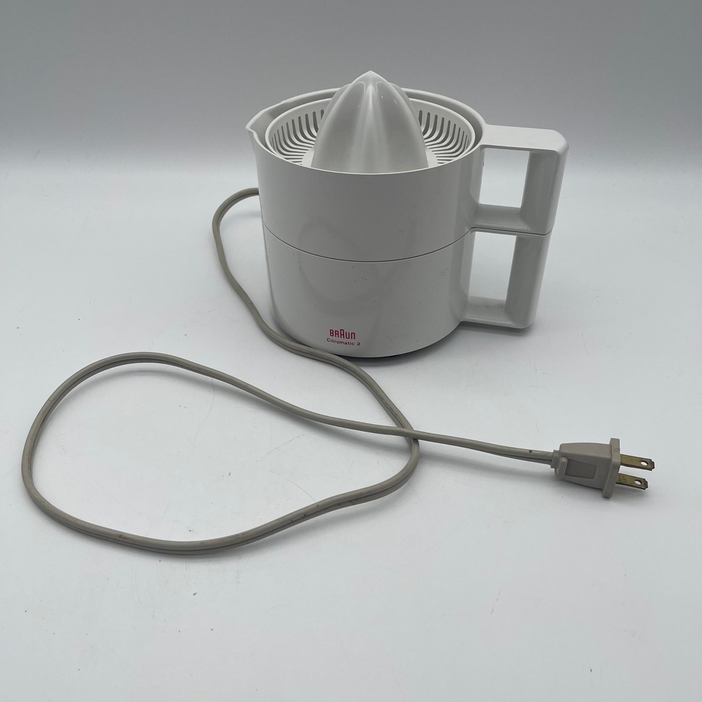 Braun Citromatic 2 Electric Citrus Juicer White Type MPZ-4 Dieter Rams Design